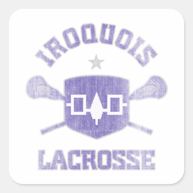 Sticker Carré Iroquois-Vintage (Devant)