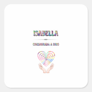 Sticker Carré  Isabella