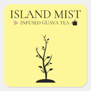 STICKER CARRÉ ISLAND MIST INFUSÉ GUAVA TEA