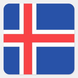 Sticker Carré Islande