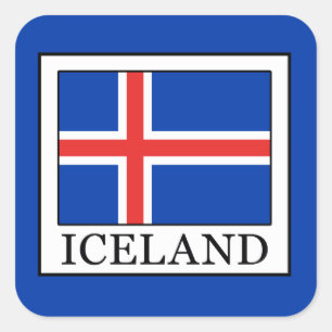 Sticker Carré Islande