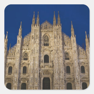 Sticker Carré Italie, province de Milan, Milan. Cathédrale de Mi