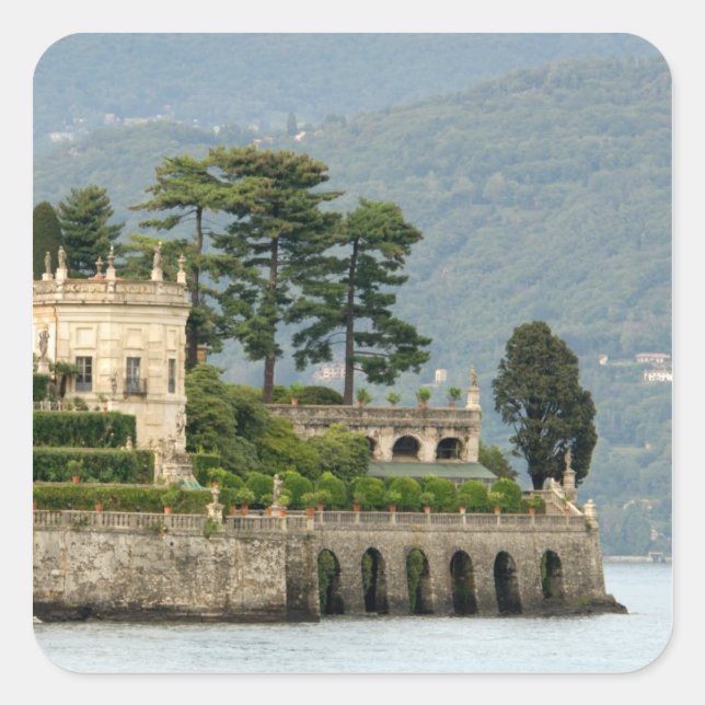Sticker Carré Italie, Stresa, Lac Majeur, Isola Bella 2 (Devant)