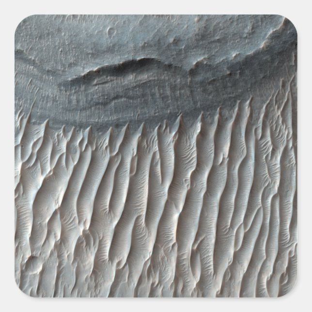 Sticker Carré Ius Chasma, un grand canyon sur Mars (Devant)