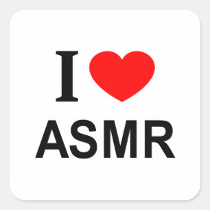 STICKER CARRÉ J' ❤️ ASMR J'AIME ASMR J'AIME ASMR