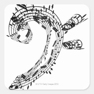 Sticker Carré J.S.Bach's Cello Suite