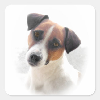 Sticker Carré Jack Russell feuille d'autocollants