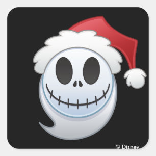 Sticker Carré Jack Skellington Père Noël Emoji