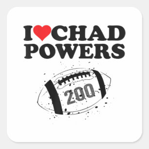 Sticker Carré J'adore Chad Powers 200 Football Américain Underco