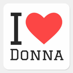 Sticker Carré J'adore donna