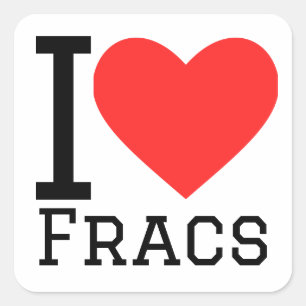 Sticker Carré J'adore les fractures