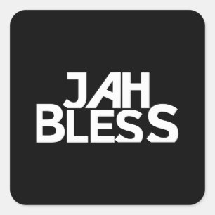 Sticker Carré Jah bénisse