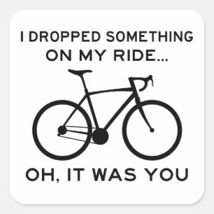 Sticker Carré J'Ai Abandonné Quelque Chose Sur Mon Parcours Oh C