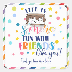Sticker Carré J'ai besoin de plus d'amis comme vous préférez le 