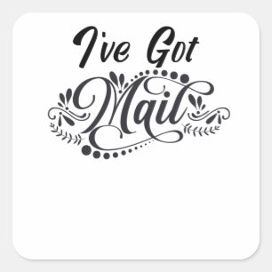 Sticker Carré J'ai du courrier