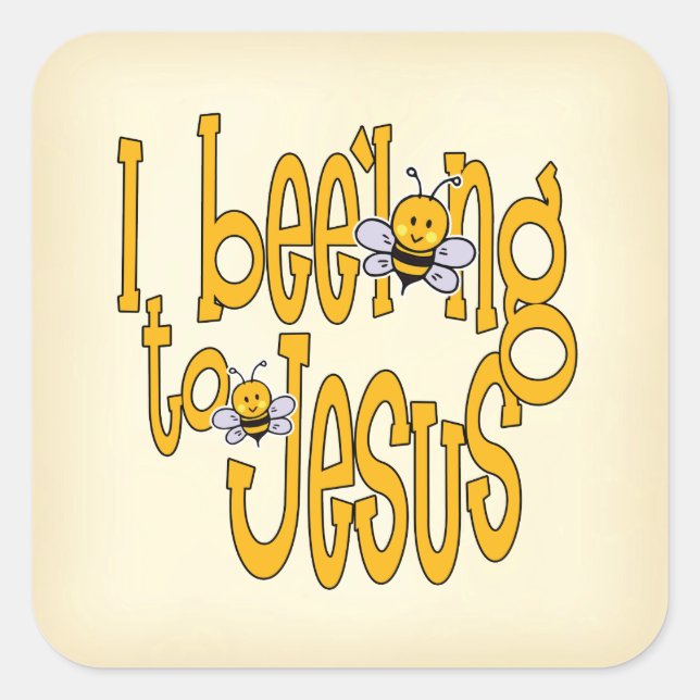 Sticker Carré J'ai été longtemps à Jésus (Devant)