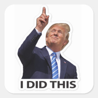 Sticker Carré J'ai fait ce mème d'humour politique sur les prix