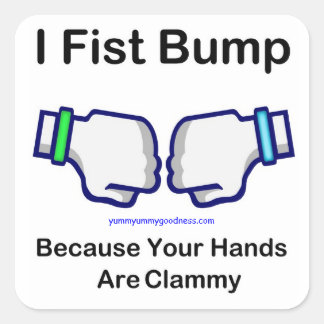 Sticker Carré J'Ai Le Premier Bump