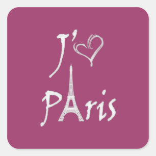 Sticker Carré j'aime