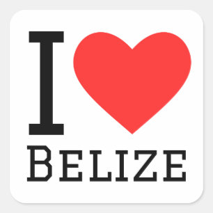 Sticker Carré J'aime bérez