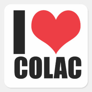 Sticker Carré J'aime Colac