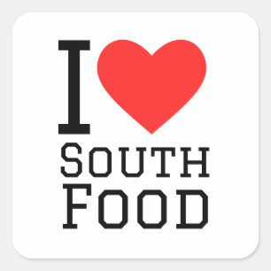 Sticker Carré J'aime la cuisine du sud