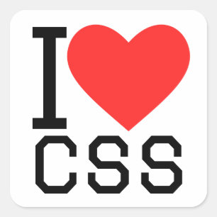 Sticker Carré J'aime le css