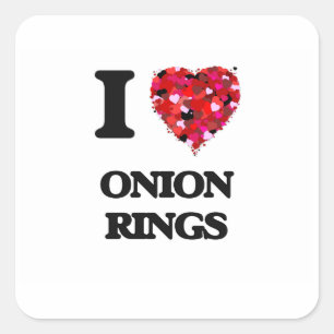 Sticker Carré J'Aime Les Cercles D'Oignons