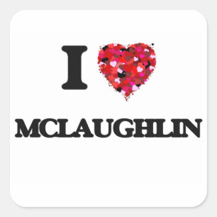 Sticker Carré J'aime Mclaughlin