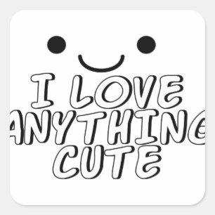 Sticker Carré J'Aime Tout Ce Qui Est Mal