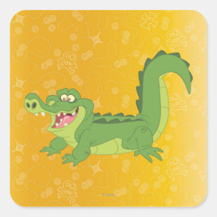 Sticker Carré Jake et les "Jamais Land Pirates"  Croc
