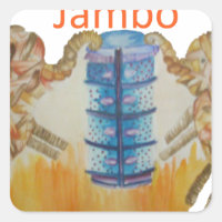 Jambo Jumbo African Kids Elephants Art Imprimer