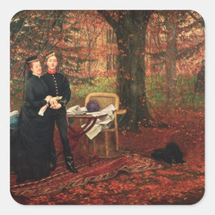 Sticker Carré James Tissot Empress Eugenie & Eugene-Louis Napo