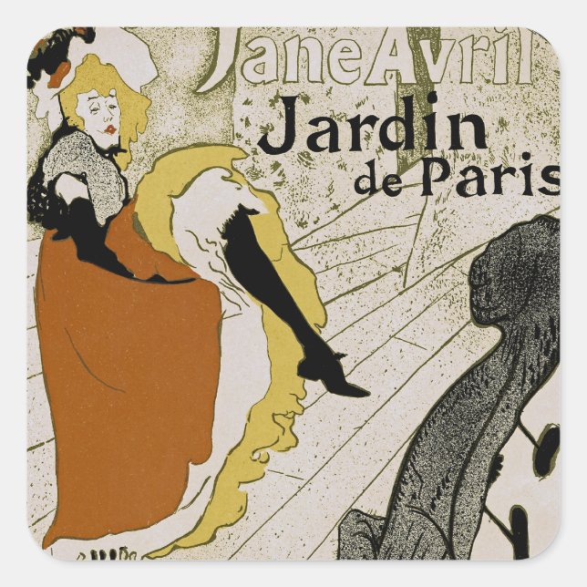 Sticker Carré Jardin de Paris (Devant)