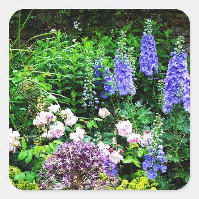 Sticker Carré Jardin d'été (Devant)