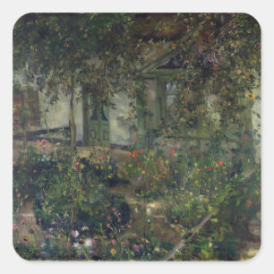 Sticker Carré Jardin fleuri, 1904
