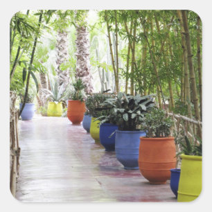 Sticker Carré Jardin Majorelle, Jardin Majorelle, maintenant pub