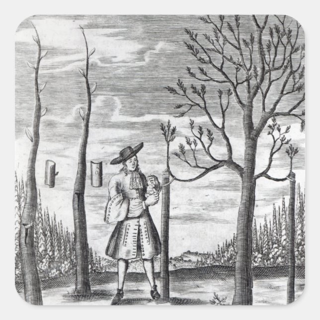 Sticker Carré Jardinage et Maladies Plantes (Devant)