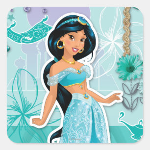 Sticker Carré Jasmine - Courageux