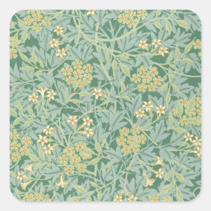 Sticker Carré Jasmine par William Morris
