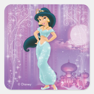 Sticker Carré Jasmine Princesse