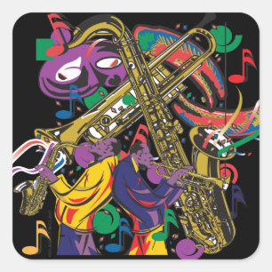 Sticker Carré JAZZy