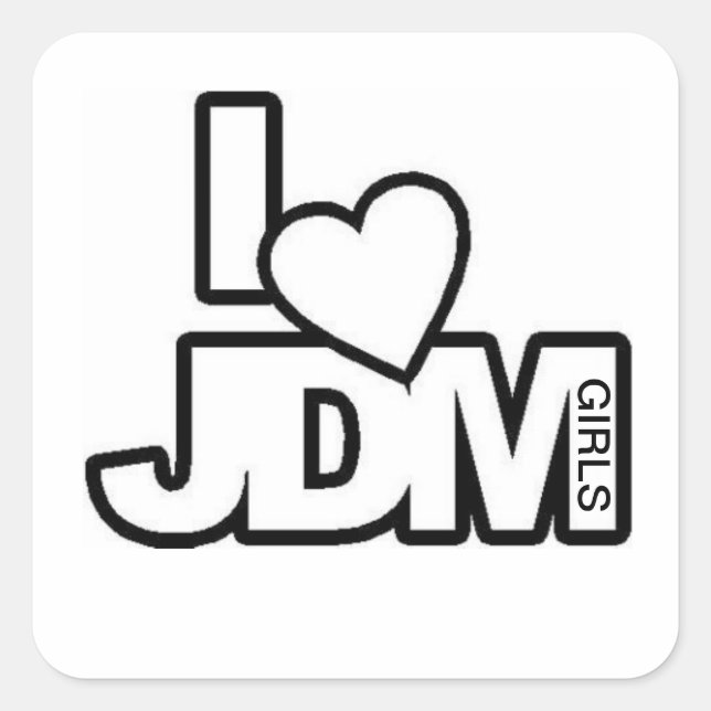 Sticker Carré jdm (Devant)