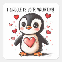 Je m'agite pour être ton pingouin de Saint-Valenti