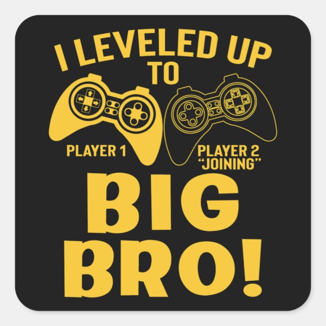 Sticker Carré Je Me Suis Rendu À Big Bro (Devant)