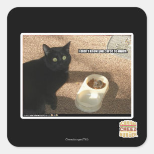 Sticker Carré Je ne sais pas si vous vous en souciez