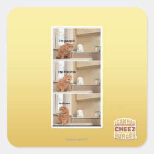 Sticker Carré Je suis de la foutaise !