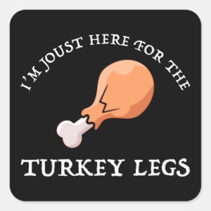 Sticker Carré Je suis Joust ici pour les jambes de Turquie