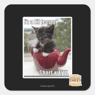 Sticker Carré Je suis un pot de lait