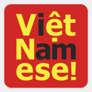 Sticker Carré je suis Viêt Namese !